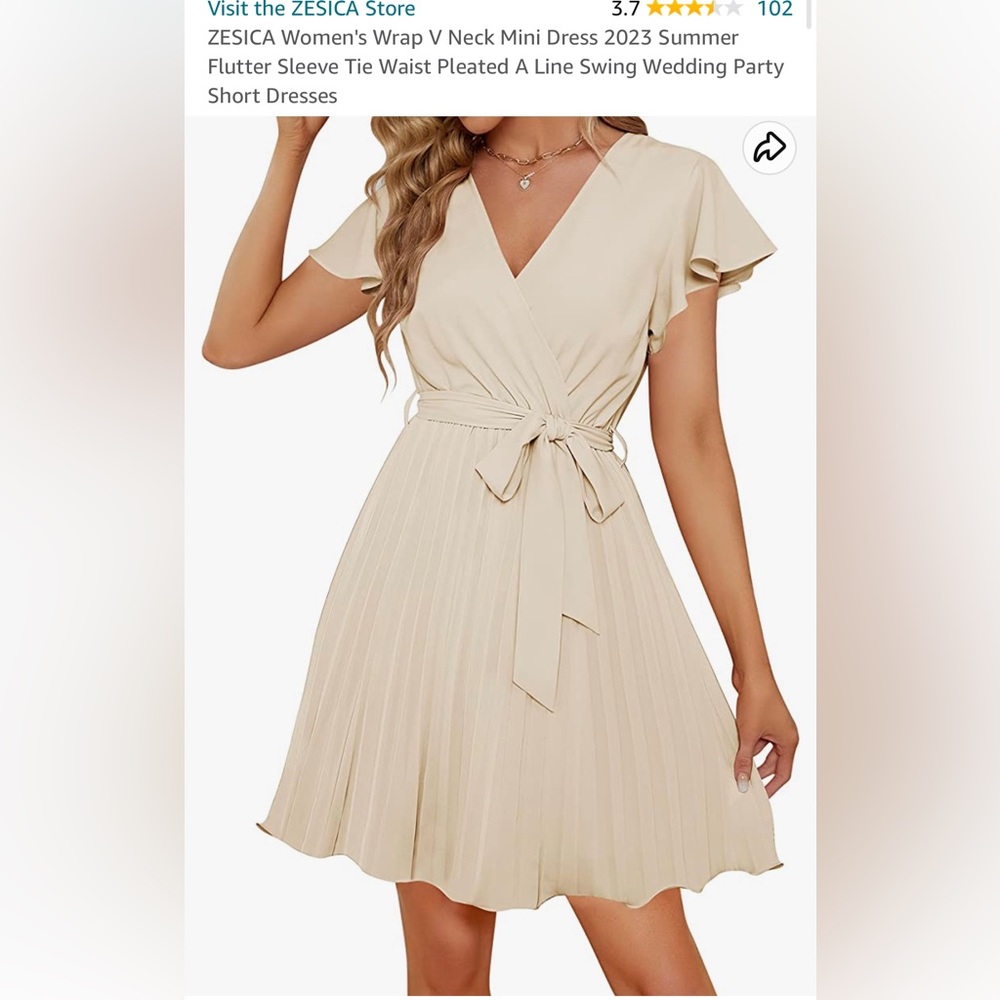 Beige size S wedding/formal dress